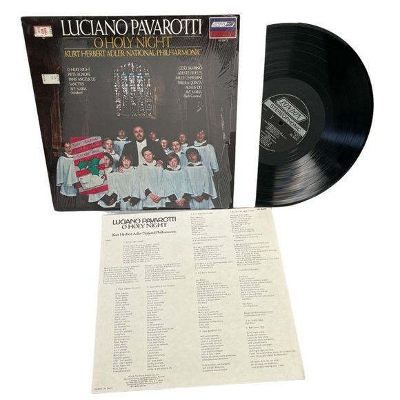 Media Luciano Pavarotti O Holy Night Vinyl Lp In Shrink London Os